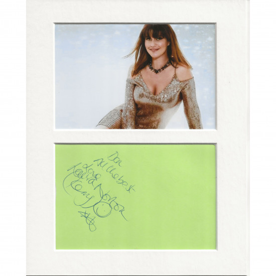 Laura Norton signed genuine signature autograph display AFTAL