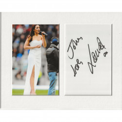 Laura Wright signed genuine signature autograph display AFTAL