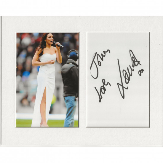 Laura Wright signed genuine signature autograph display AFTAL