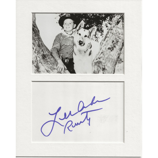 Lee Aaker signed genuine signature autograph display UACC RD AFTAL