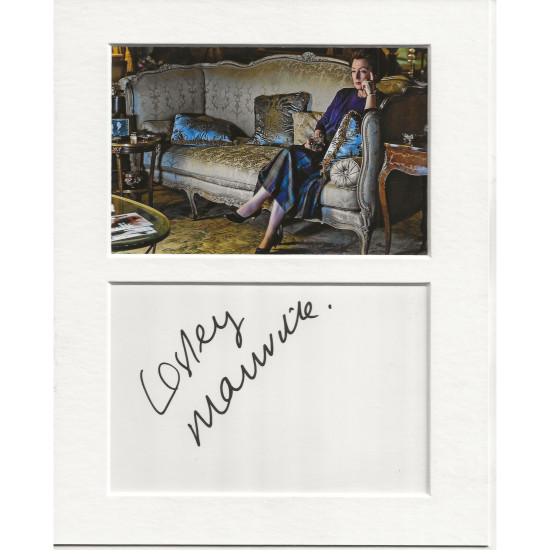 Lesley Manville signed genuine signature autograph display UACC RD MANUSCRIPT SOCIETY