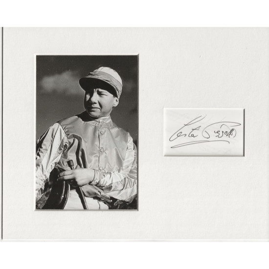 Lester Piggott signed genuine signature autograph display UACC RD AFTAL