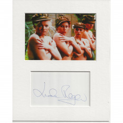 Linda Regan signed genuine signature autograph display UACC RD AFTAL