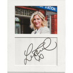 Lisa Faulkner signed genuine signature autograph display UACC RD MANUSCRIPT SOCIETY