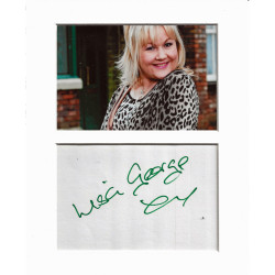 Lisa George signed genuine signature autograph display UACC RD MANUSCRIPT SOCIETY