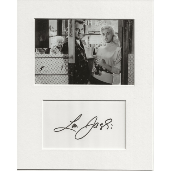 Lou Jacobi signed genuine signature autograph display UACC RD AFTAL