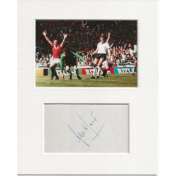 Lou Macari signed genuine signature autograph display AFTAL