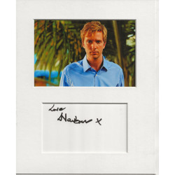 Luke Newberry signed genuine signature autograph display UACC RD MANUSCRIPT SOCIETY