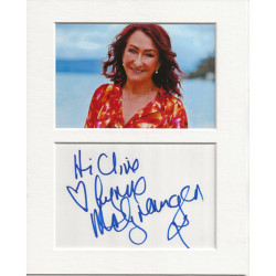 Lynne McGranger signed genuine signature autograph display UACC RD MANUSCRIPT SOCIETY