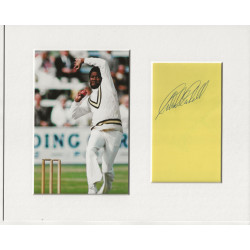 Malcolm Marshall signed genuine signature autograph display UACC RD AFTAL