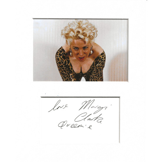 Margi Clarke signed genuine signature autograph display UACC RD MANUSCRIPT SOCIETY