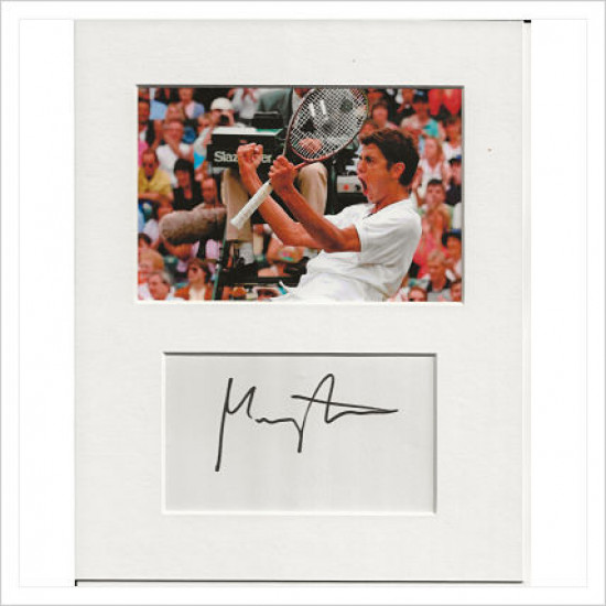 Mario Ancic signed genuine signature autograph display AFTAL