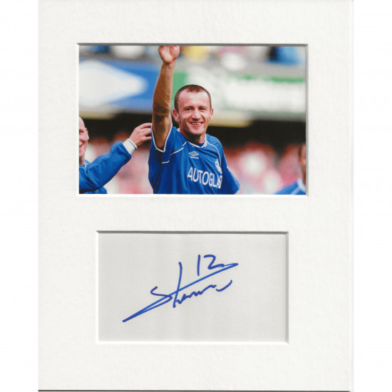 Mario Stanic signed genuine signature autograph display AFTAL