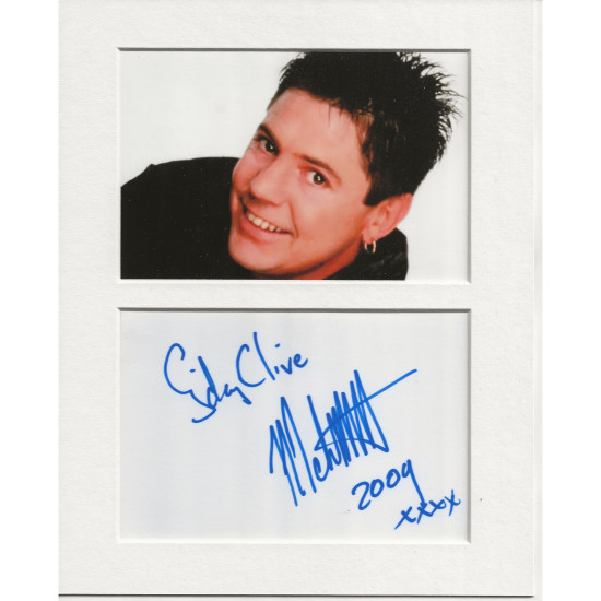 Mark Little signed genuine signature autograph display UACC RD AFTAL