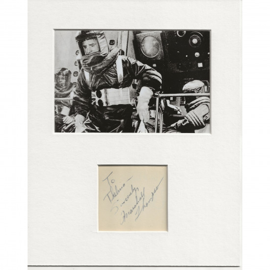 Marshall Thompson signed genuine signature autograph display AFTAL