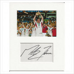 Martin Johnson signed genuine signature autograph display AFTAL