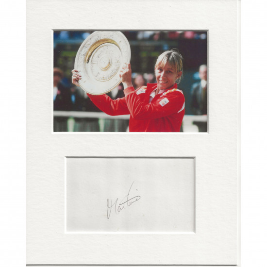Martina Navratilova signed genuine signature autograph display AFTAL