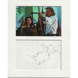 Mary Elizabeth Mastrantonio signed genuine signature autograph display UACC RD AFTAL