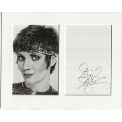 Maureen McGovern signed genuine signature autograph display UACC RD MANUSCRIPT SOCIETY