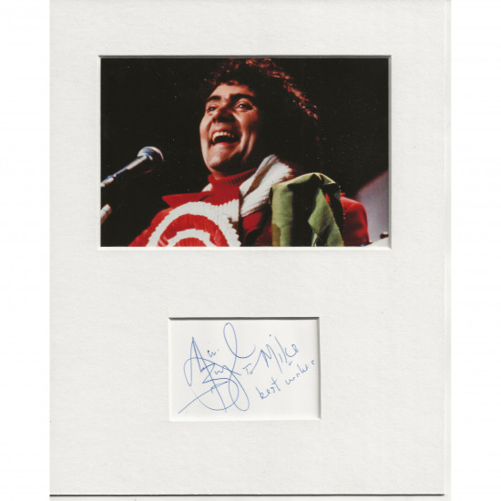 Max Boyce signed genuine signature autograph display AFTAL