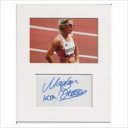 Meghan Beesley signed genuine signature autograph display AFTAL