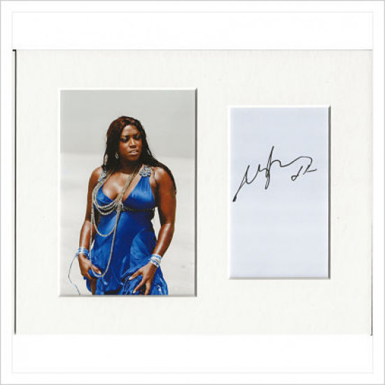 Mica Paris signed genuine signature autograph display AFTAL