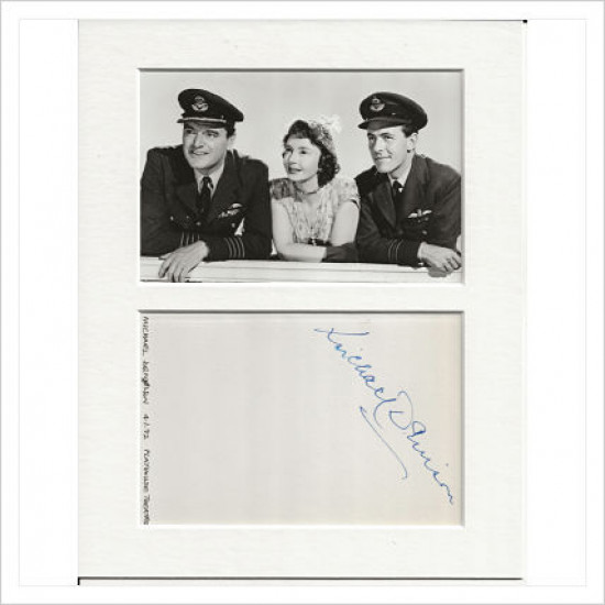 Michael Denison signed genuine signature autograph display AFTAL
