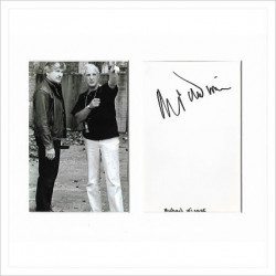 Michael Winner signed genuine signature autograph display AFTAL