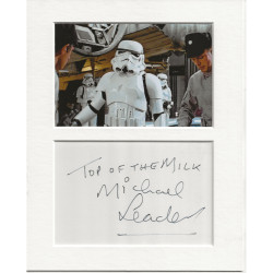Michael Leader signed genuine signature autograph display UACC RD MANUSCRIPT SOCIETY