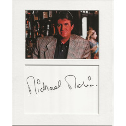Michael Melia signed genuine signature autograph display UACC RD AFTAL