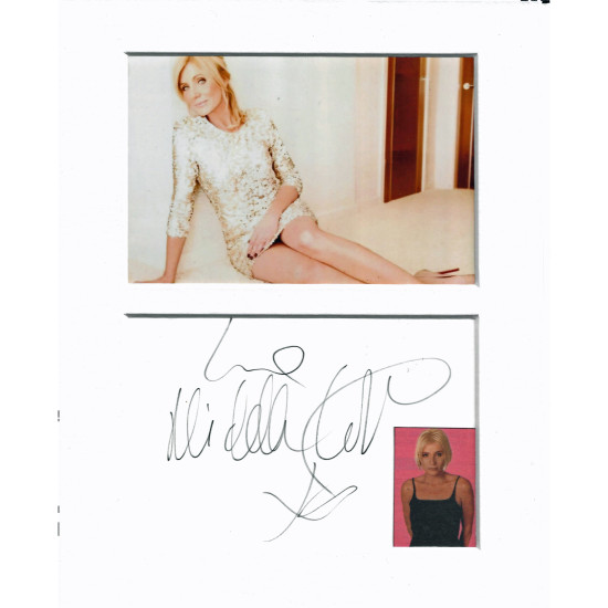 Michelle Collins signed genuine signature autograph display UACC RD MANUSCRIPT SOCIETY