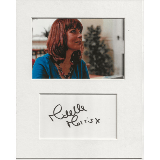 Michelle Morris signed genuine signature autograph display UACC RD MANUSCRIPT SOCIETY