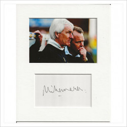 Mike Walker signed genuine signature autograph display AFTAL