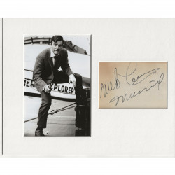 Mike Connors signed genuine signature autograph display AFTAL