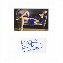 Mischa Barton signed genuine signature autograph display AFTAL