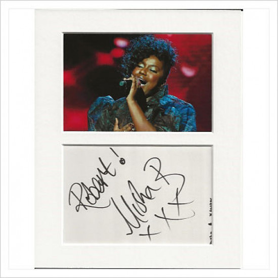 Misha B signed genuine signature autograph display AFTAL