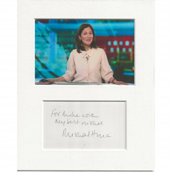 Mishal Husain signed genuine signature autograph display AFTAL