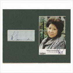 Mona Hammond signed genuine signature autograph display AFTAL