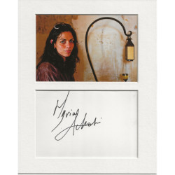 Myriam Acharki signed genuine signature autograph display UACC RD AFTAL