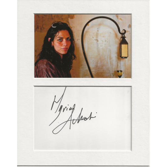 Myriam Acharki signed genuine signature autograph display UACC RD AFTAL