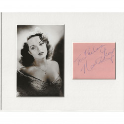 Nan Grey signed genuine signature autograph display AFTAL