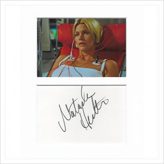 Natasha Henstridge signed genuine signature autograph display AFTAL