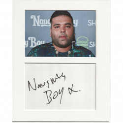 Naughty Boy signed genuine signature autograph display AFTAL