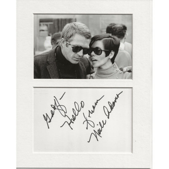 Neile Adams signed genuine signature autograph display UACC RD AFTAL