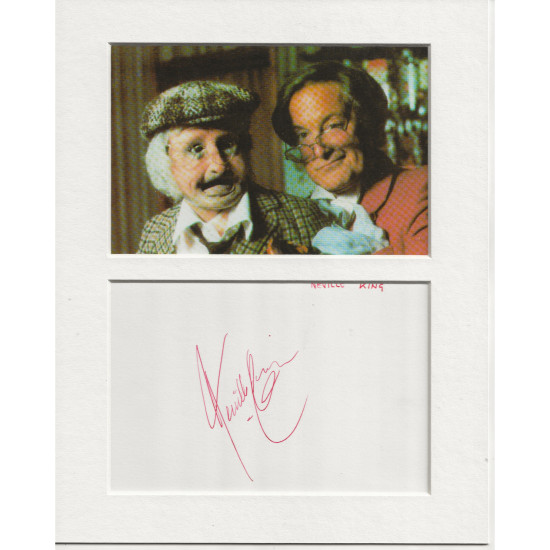 Neville King signed genuine signature autograph display UACC RD AFTAL