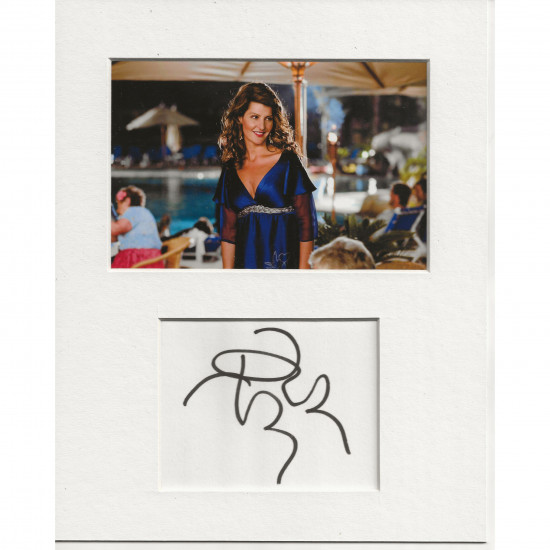 Nia Vardalos signed genuine signature autograph display AFTAL