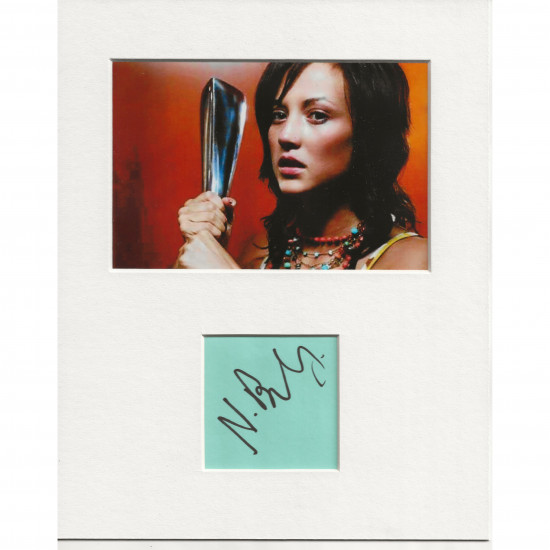 Nichola Burley signed genuine signature autograph display AFTAL