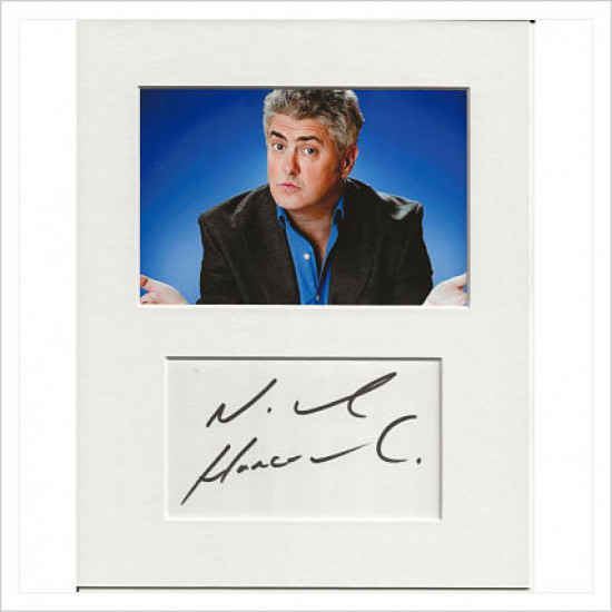 Nick Hancock signed genuine signature autograph display AFTAL