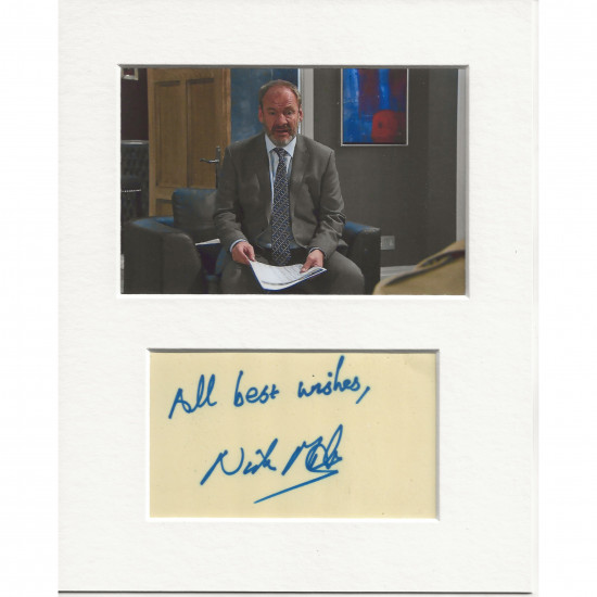 Nick Miles signed genuine signature autograph display AFTAL