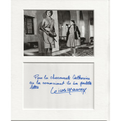 Nicole Maurey signed genuine signature autograph display UACC RD MANUSCRIPT SOCIETY